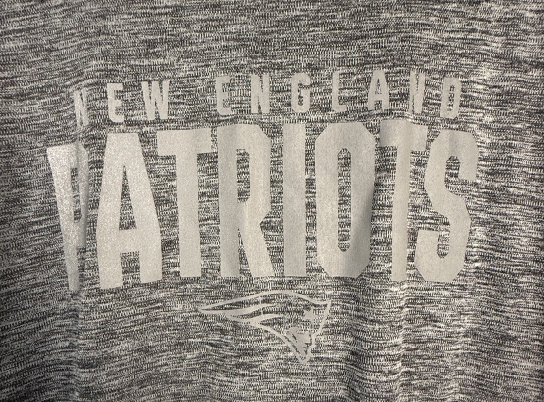 New England Patriots Mens T-Shirt 2XL Gray Heather NFL Football Sports Fanatics
