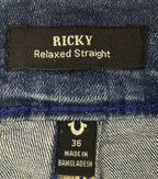 NEW - True Religion Mens Ricky Relaxed Straight Jeans Size 36 x 34