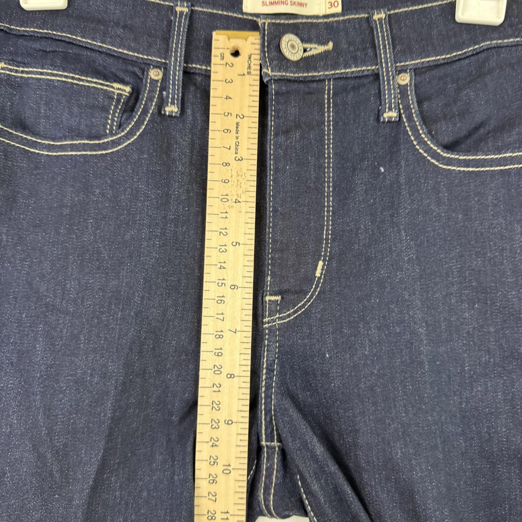 Levi's Womens Mid Rise Slimming Skinny Jeans Size 12, 30" Inseam Stretch Red Tab