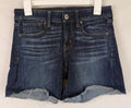 American Eagle Midi Shorts Next Level Stretch X Womens Sz 4 Dark Wash