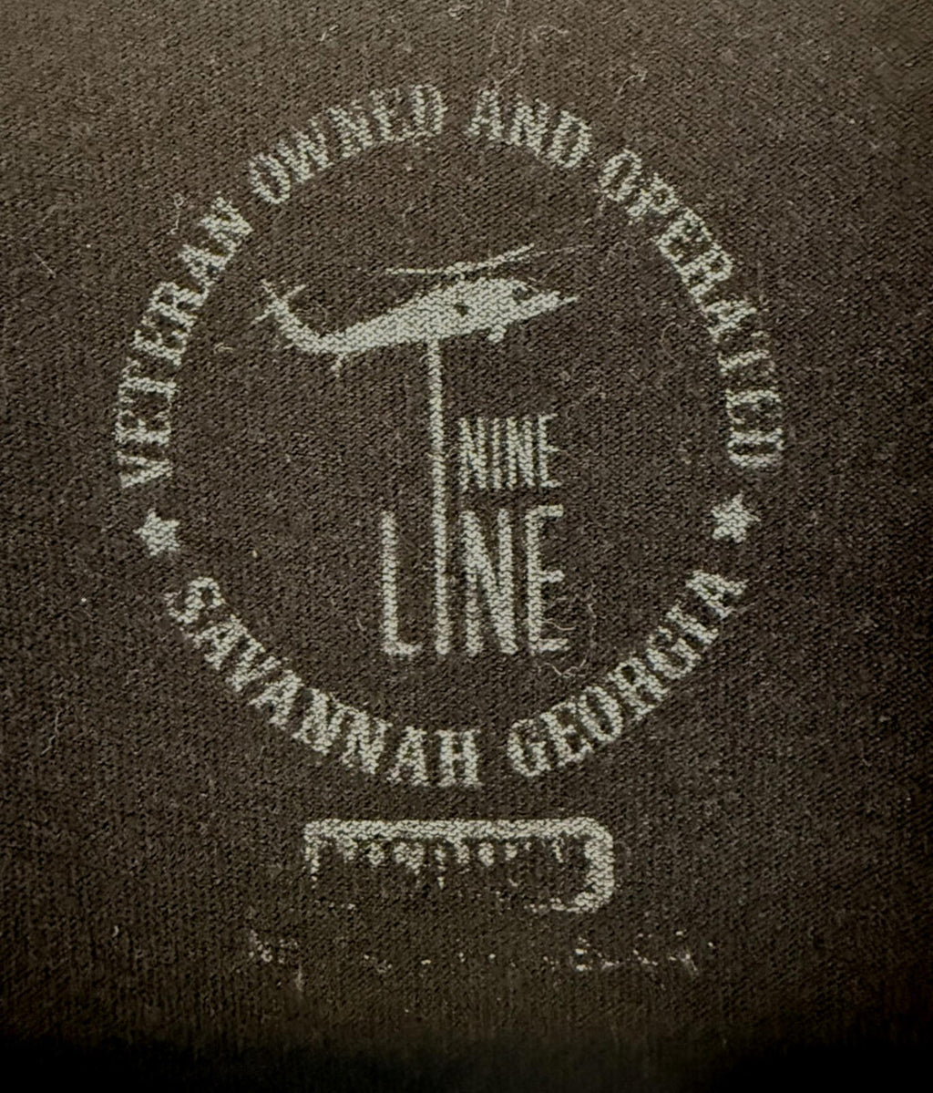 Nine Line Apparel Shirt Mens Medium Black Stomp my Flag FAFO Veteran Owned