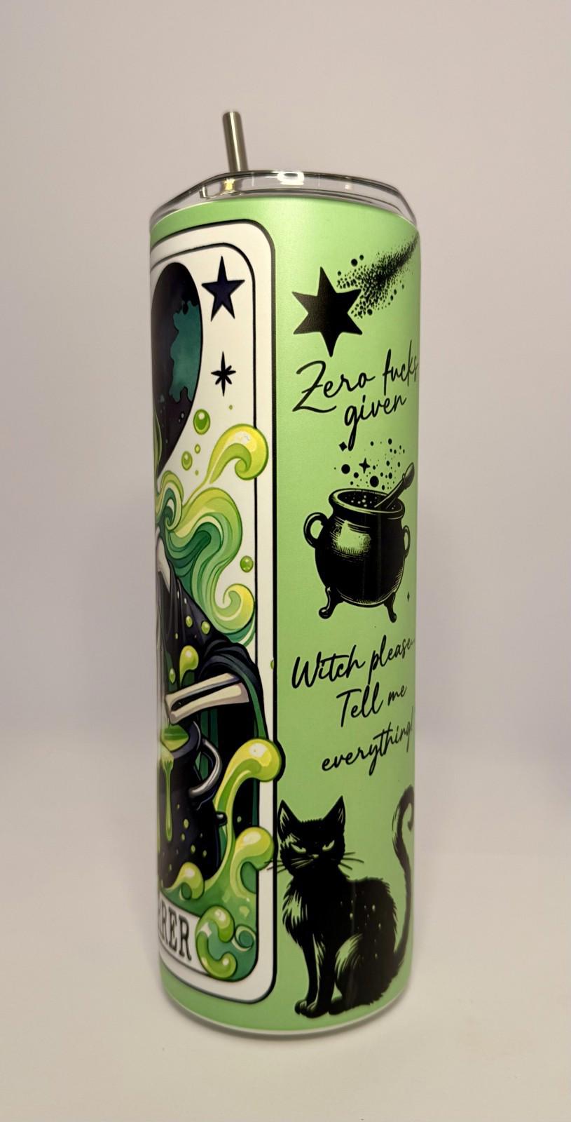 20 oz The Sh!t Stirrer Glow in the Dark Stainless Steel Tumbler with Lid, Straw