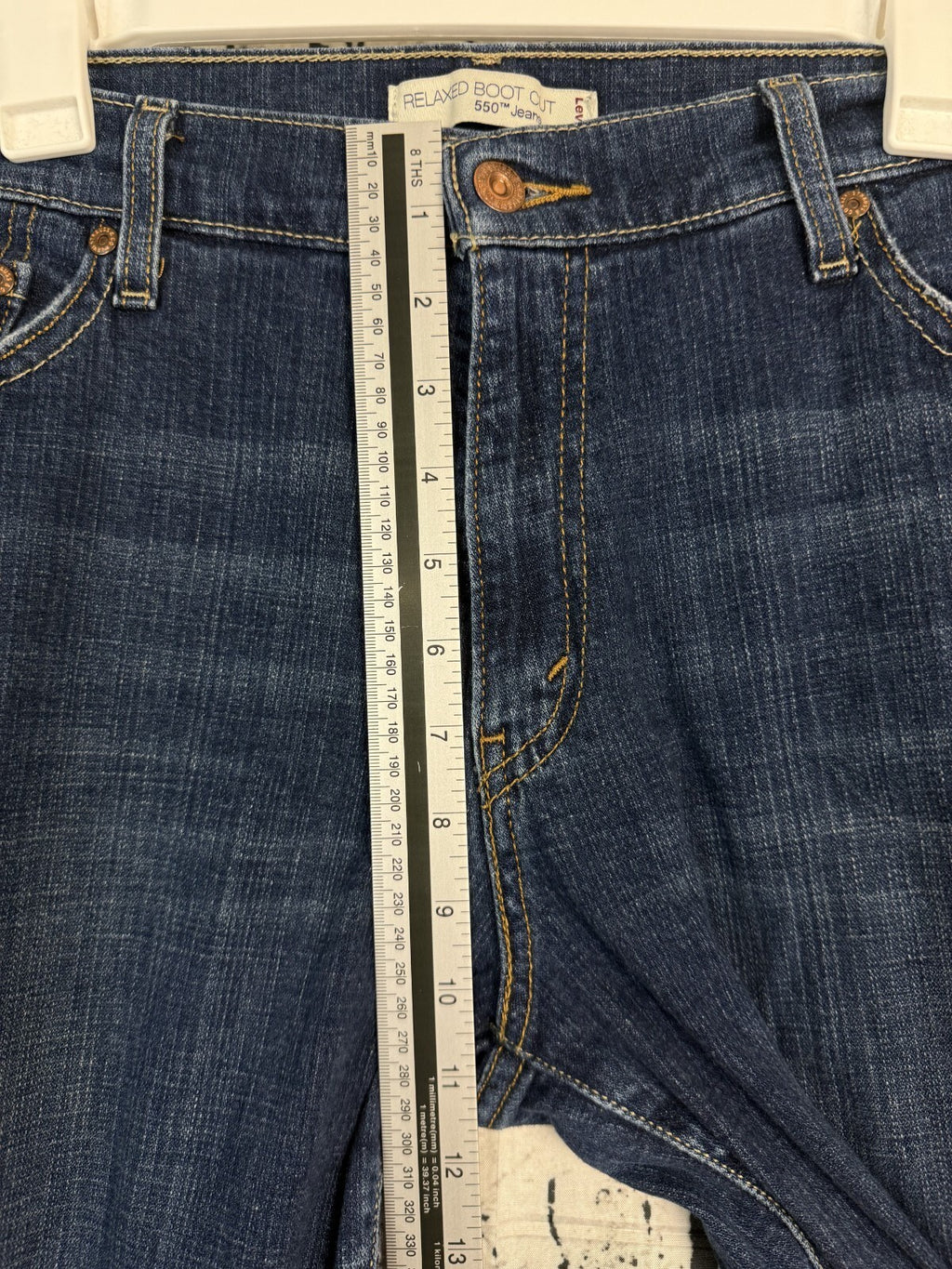 Levis 550 Womens Jeans Blue Size 12M Relaxed Bootcut Stretch Mid Denim