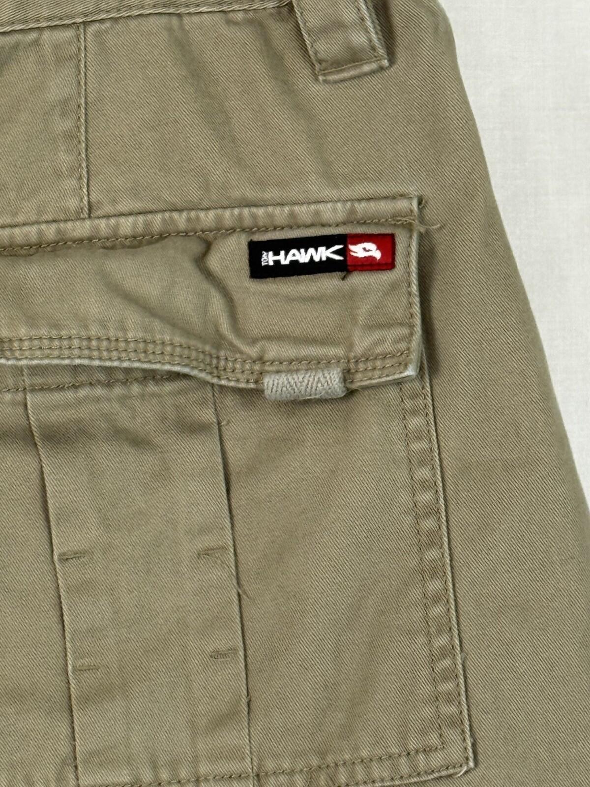 Tony Hawk Mens Size 34 Cargo Shorts Khaki Tan Cotton Skateboarding Utility