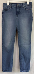 Not Your Daughters Jeans NYDJ Skinny Jeans Womens Size 8 Blue USA MADE Stretch