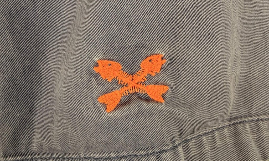 Vineyard Vines Shorts Mens Sz 42 Blue Breaker Embroidered Fish Bones Chino