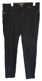 Madewell Black 10" High Rise Skinny Womens 32P Short Stretch Jeans