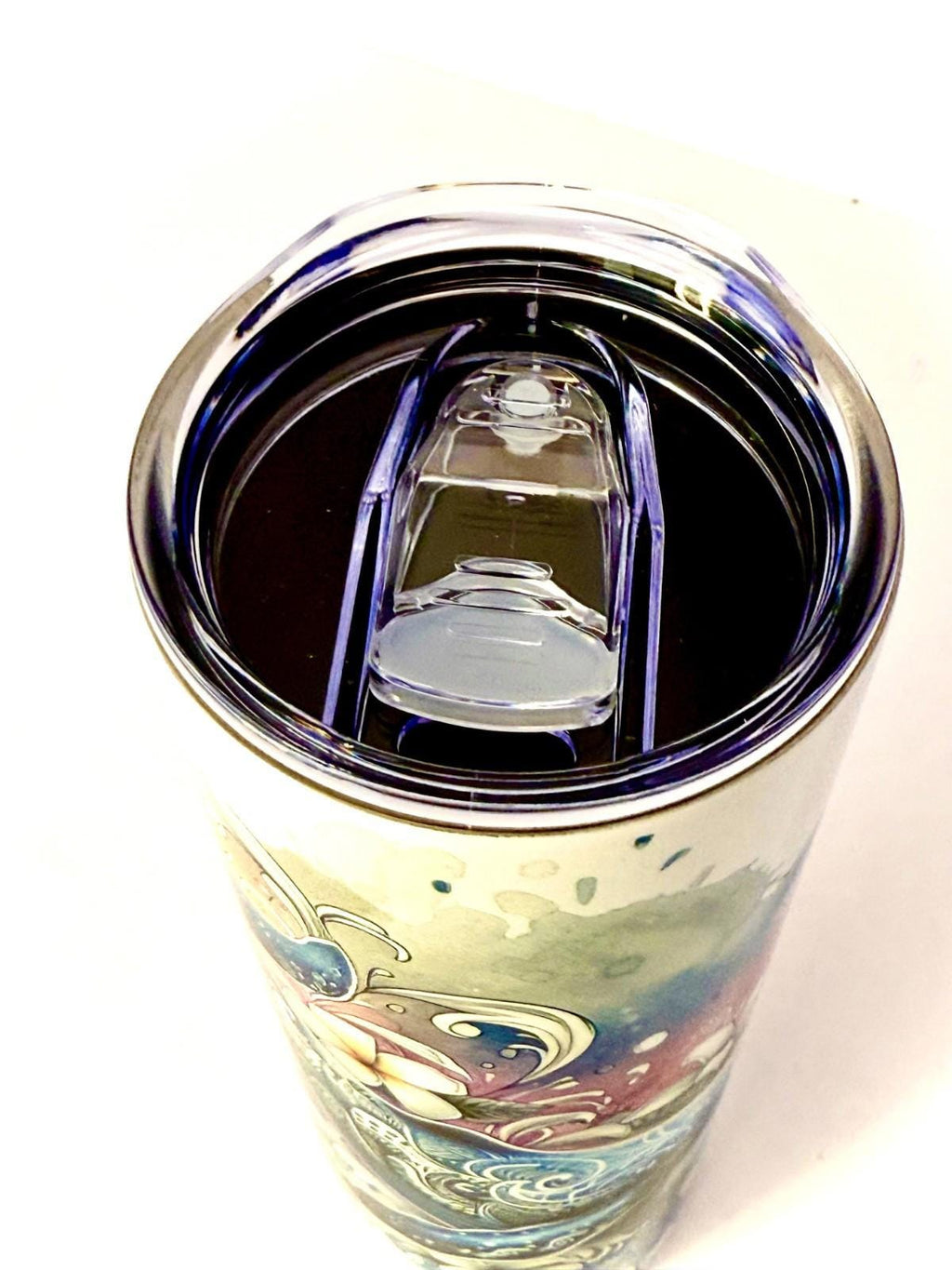 20 oz Whale Colorful Stainless Steel Tumbler with Lid, Straw