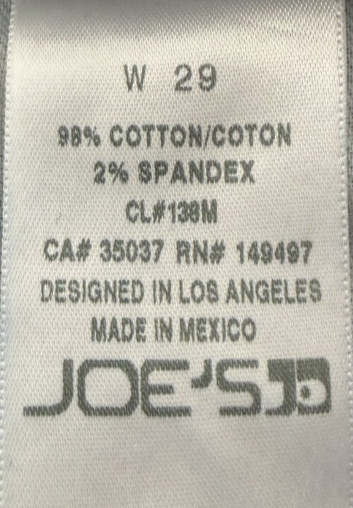 Joes The Icon Mid Rise Skinny Ankle Womens Jeans Sz 29 Dark Wash Stretch