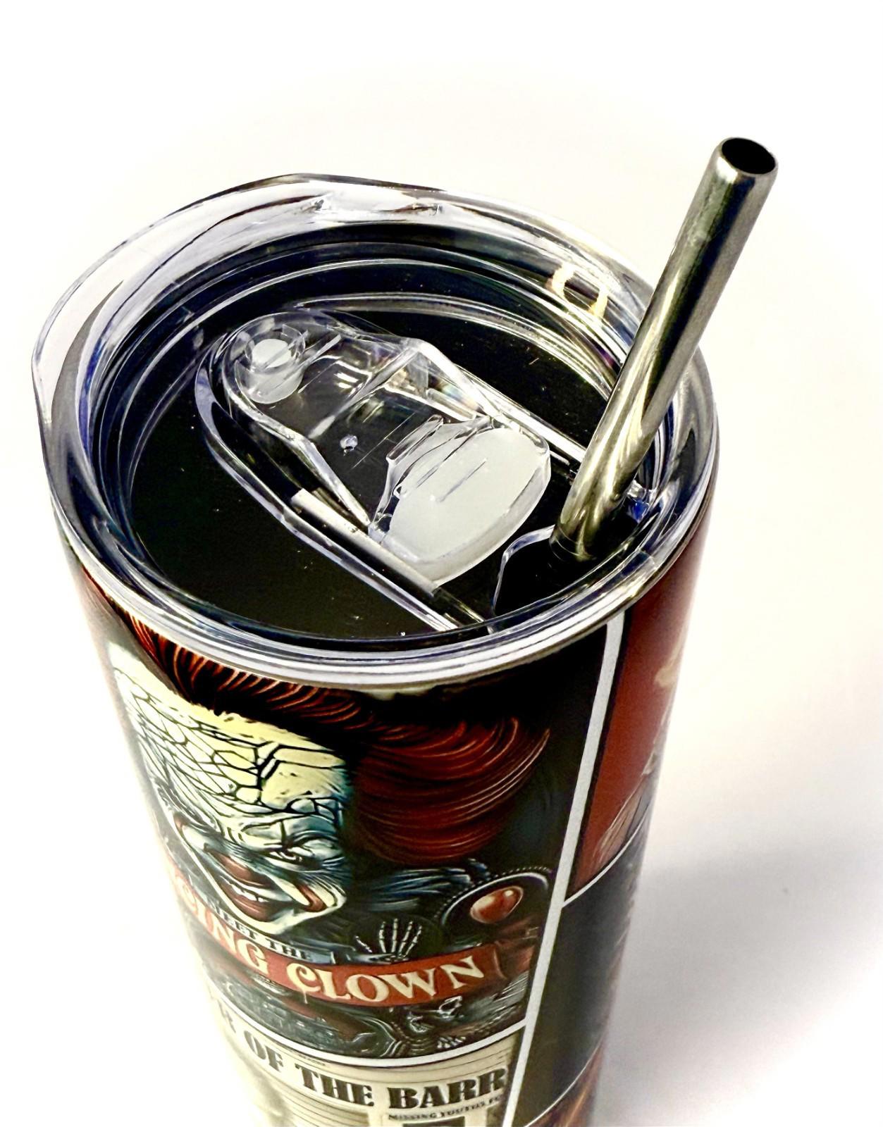 20 oz Pennywise Stainless Steel Tumbler with Lid, Straw