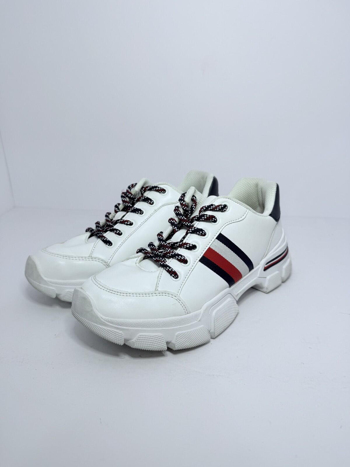 Tommy Hilfiger Women’s Size 6.5 Shoes Sneakers Red White Blue