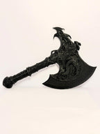 3D Printed Dragon Axe - Black - PLA