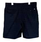 Hang Ten Shorts Navy Check Plaid Sz 38 - 10in Inseam Surf Swim Casual