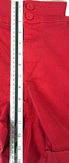 Torrid Womens Plus Size Shorts Sz 24 Red Cuffed