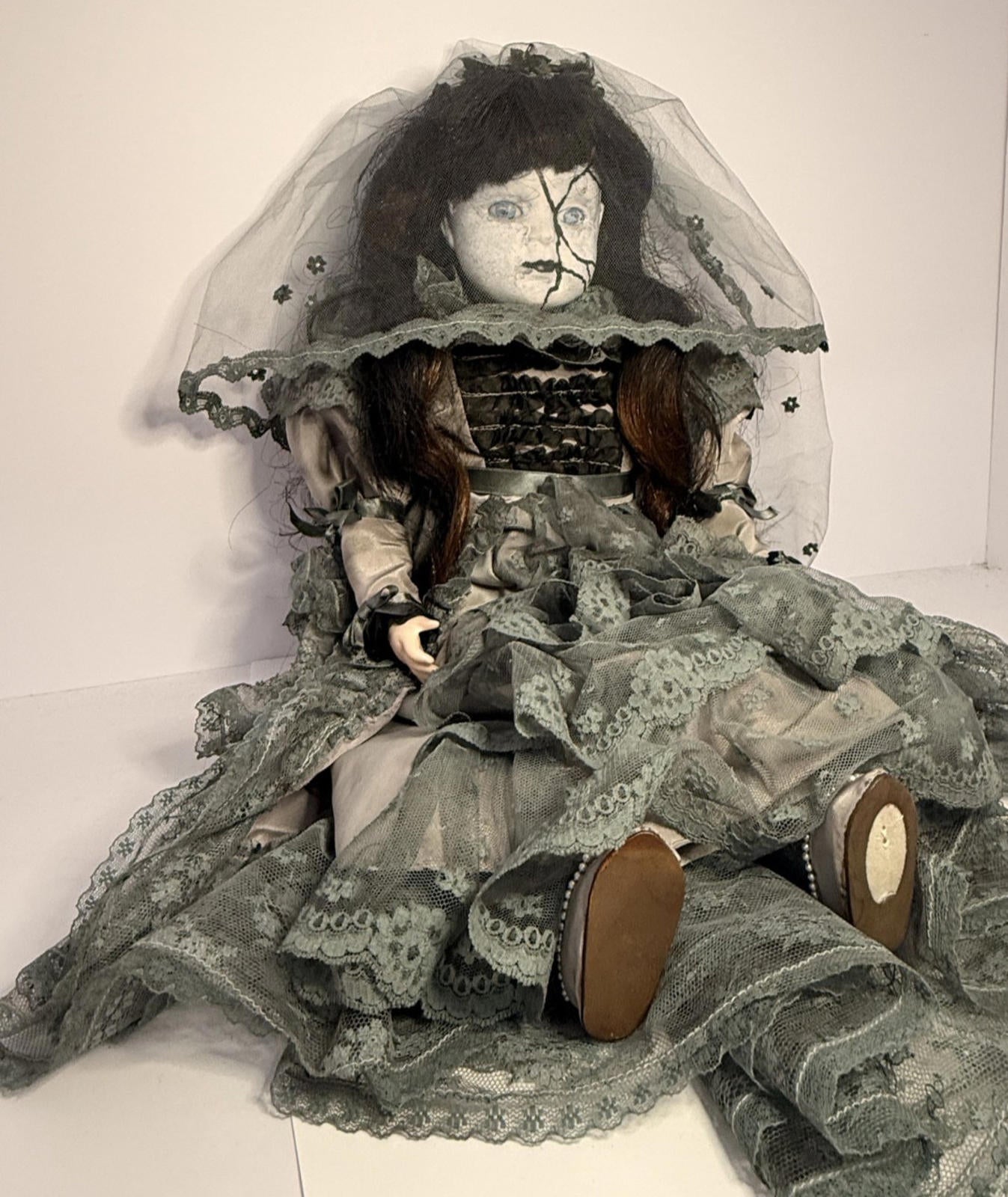 Meet Elara - OOAK Scary Creepy Doll 20" Hand Painted Horror Haunting Art