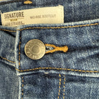 Signature LEVI Strauss Gold Mid Rise Bootcut Womens Sz28 Dark Wash Stretch Jeans