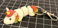 3D Printed Articulated Rainbow Unicorn Keychain - 3 1/2 inches