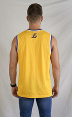 Los Angeles Lakers Mens Jersey Sz M NBA Yellow Ultra Game