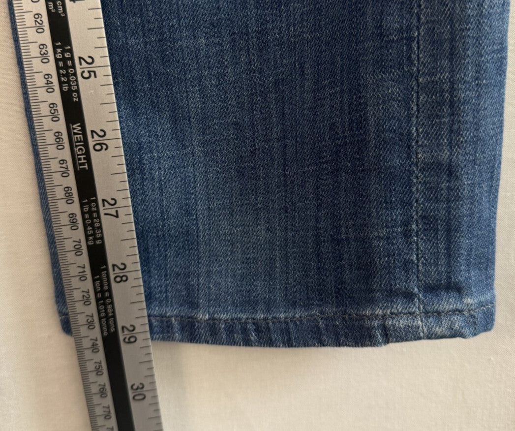 Hudson Women Jeans Size 27 Blue Skinny Stretch Low Rise *Made in USA*