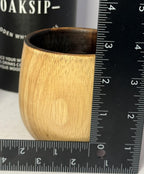 Oaksip Charred Wooden Bourbon Drinking Glass Bourbon Gifts for Men- 2 Cups