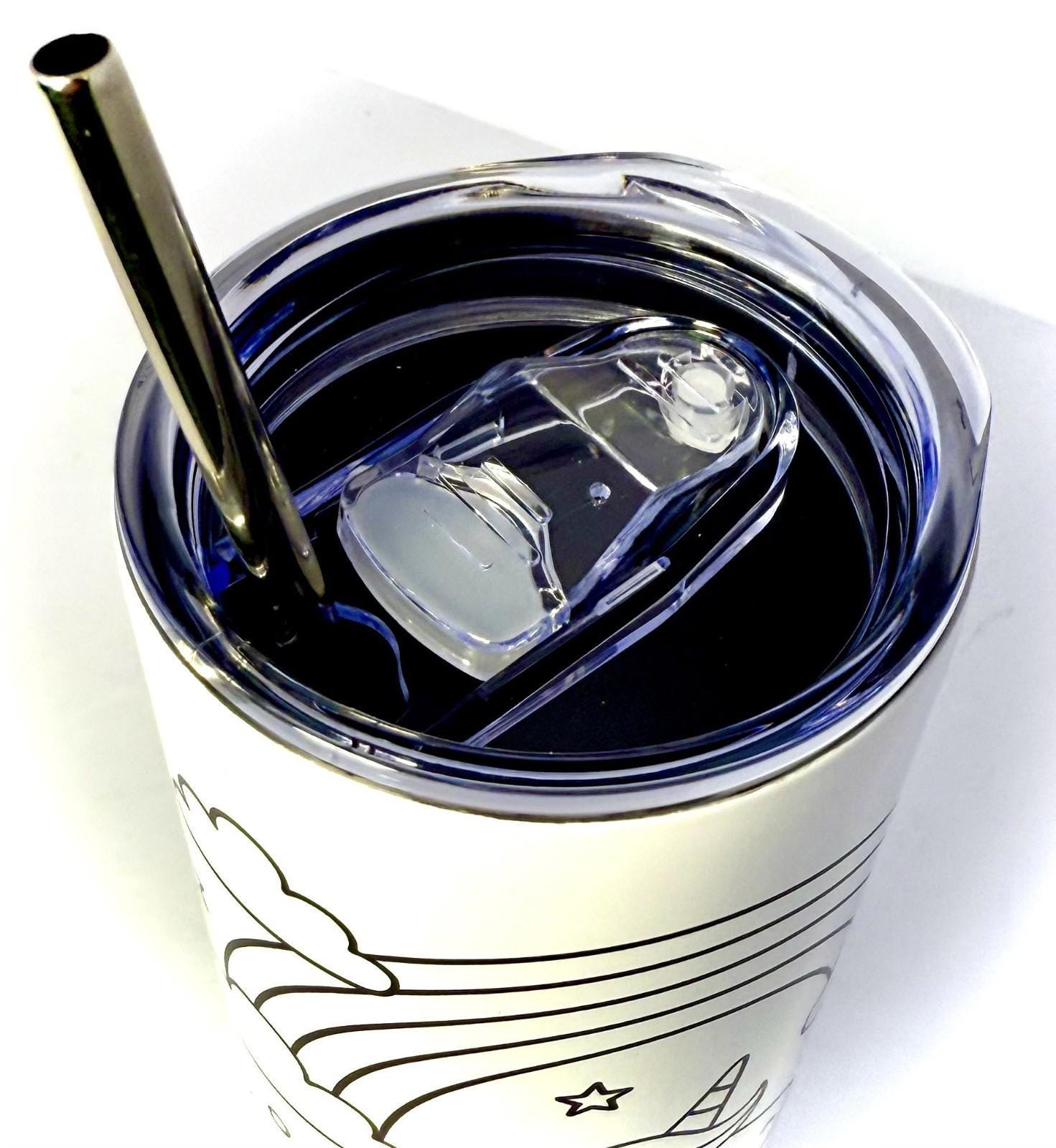 20 oz Color Me Unicorn Stainless Steel Tumbler with Lid, Straw