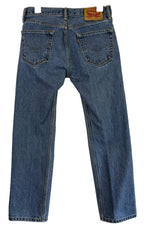 Levi's 505 Mid Blue Denim Straight Leg Jeans Zip Fly Mid Rise Men's W30 L30