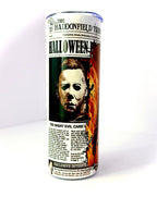 20 oz Michael Myers Newspaper Stainless Steel Tumbler with Lid, Straw Halloween