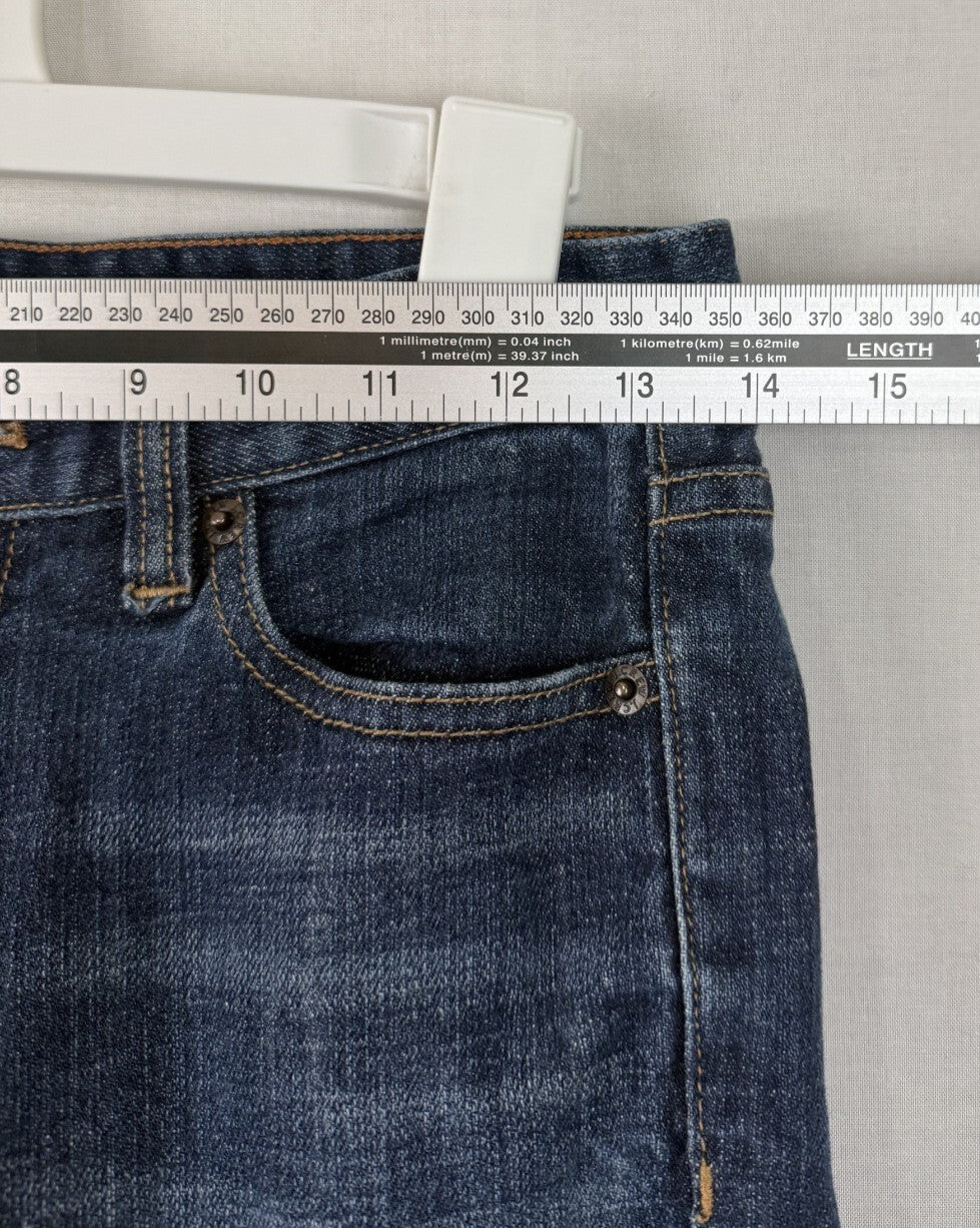 J. Crew Jeans Womens Size 27 Blue Bootcut Dark Wash Stretch Denim