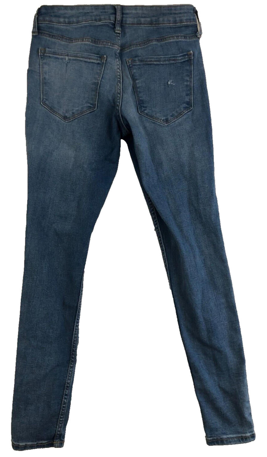 Womens Old Navy Rockstar Super Skinny Mid-Rise Distressed Denim Jeans Size 4