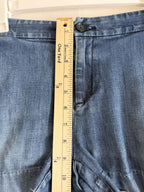 Banana Republic Hampton Fit Jean Shorts Womens 28/6 Blue Denim Dark Wash Retro