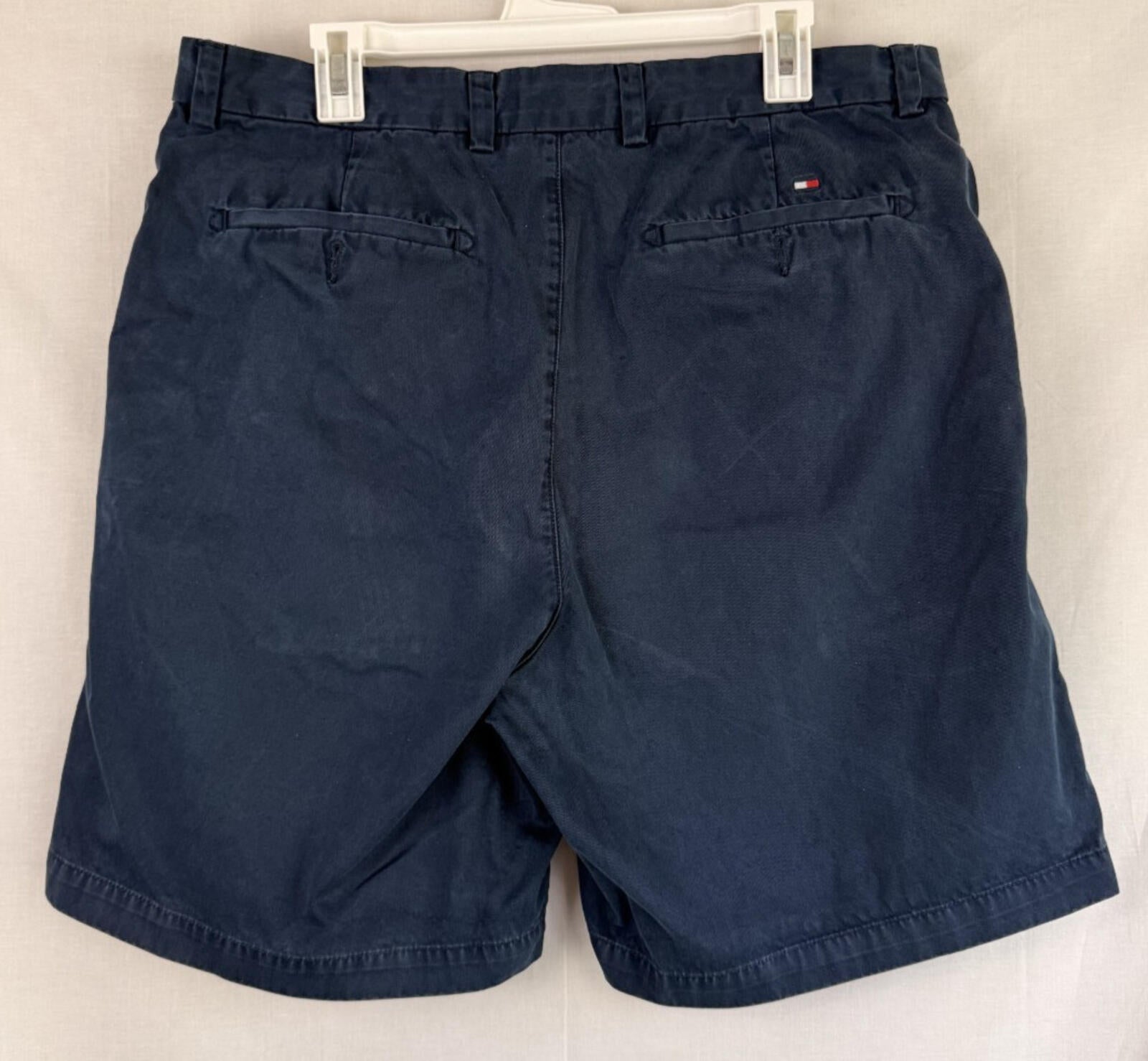 TOMMY HILFIGER Navy Blue Casual CHINO SHORTS Sz 36