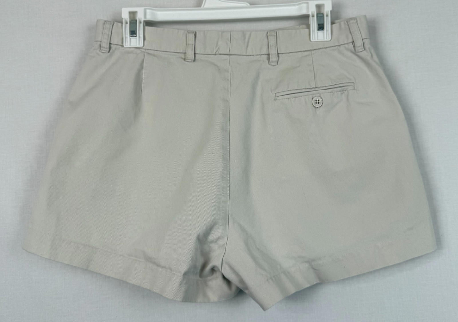J. Crew Khaki Chino Flat Front Womens Shorts Size 10
