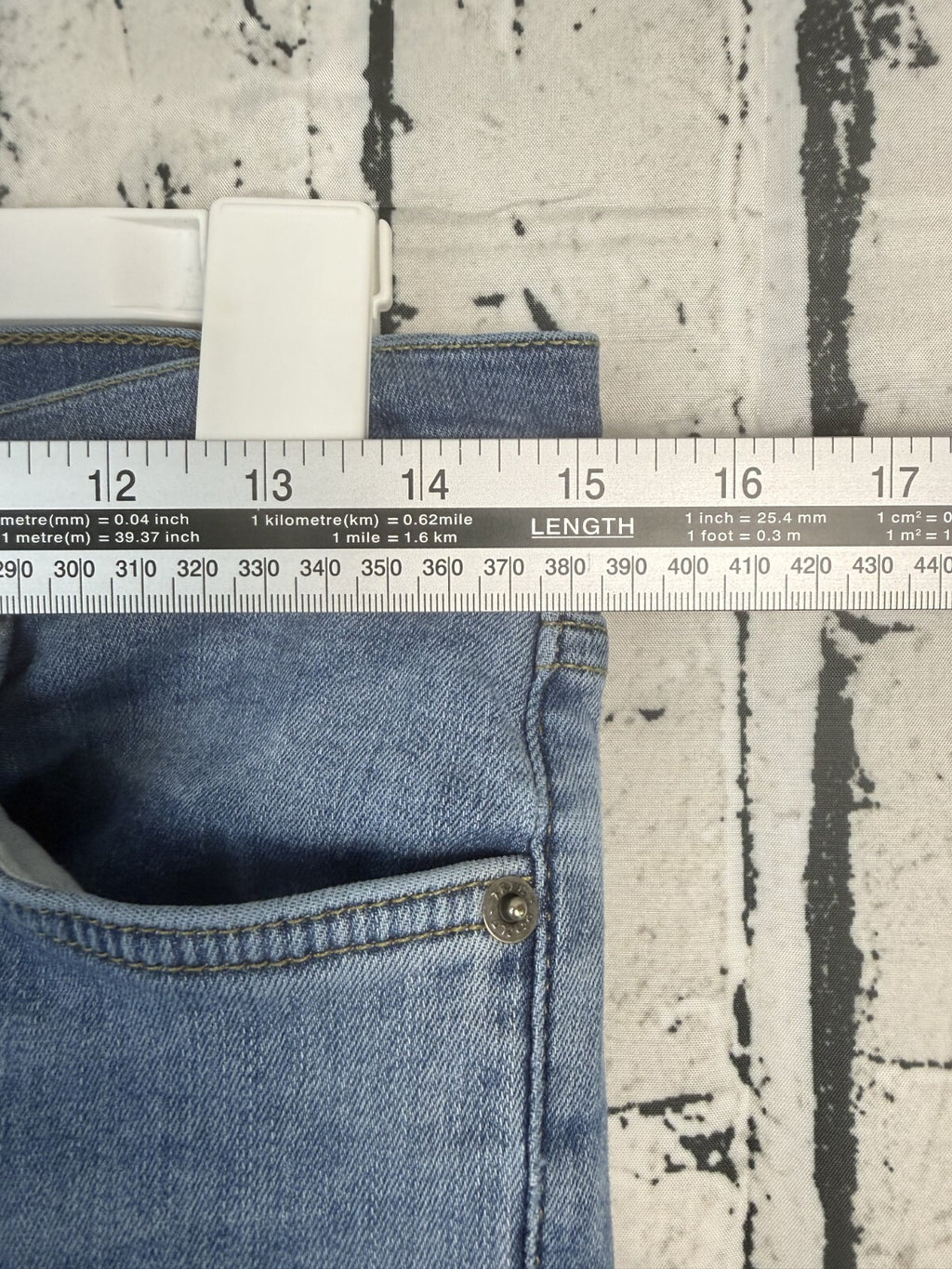 Free People Button Fly Raw Hem Ankle Blue Denim Skinny Jeans Size 28