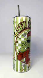 20 oz Six Seven Bruh Stainless Steel Tumbler with Lid, Straw