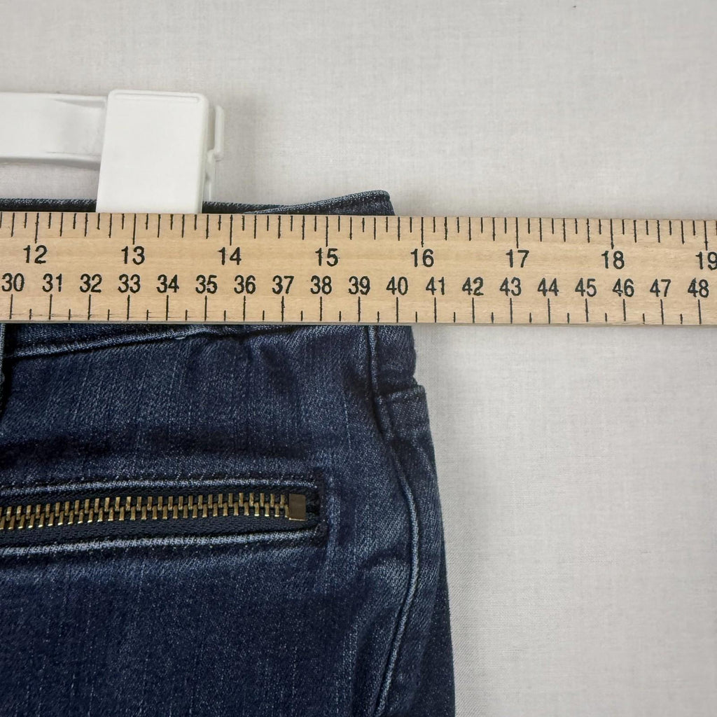 Michael Kors Womens Skinny Jeans Size 6 Blue Mid Rise Zipper Pocket Denim