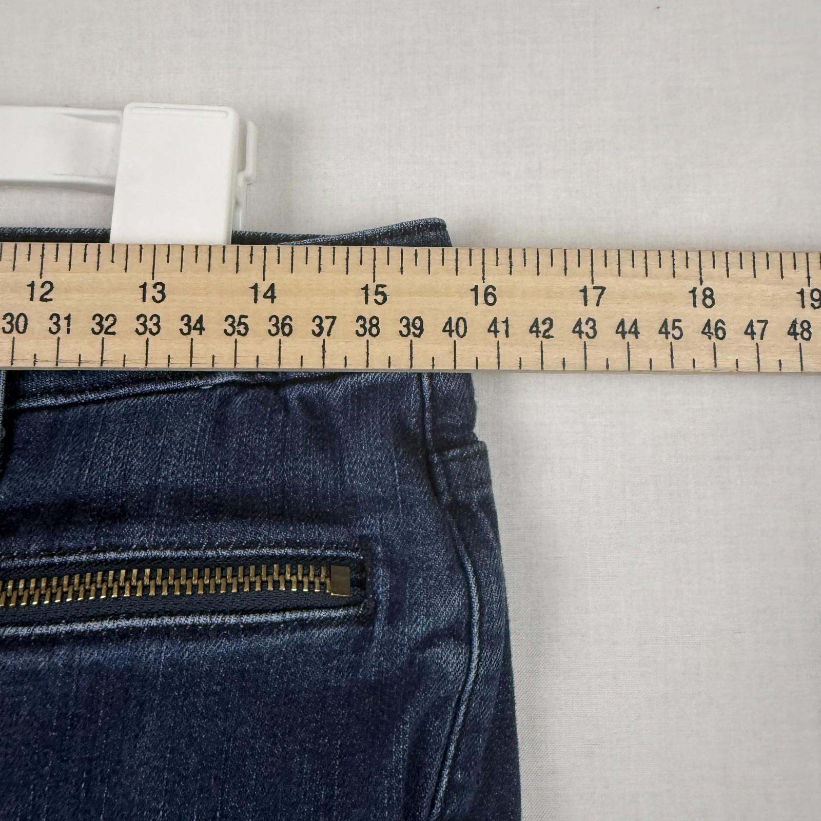 Michael Kors Womens Skinny Jeans Size 6 Blue Mid Rise Zipper Pocket Denim