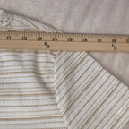 Anne Klein Womens top Size s bright white/gold