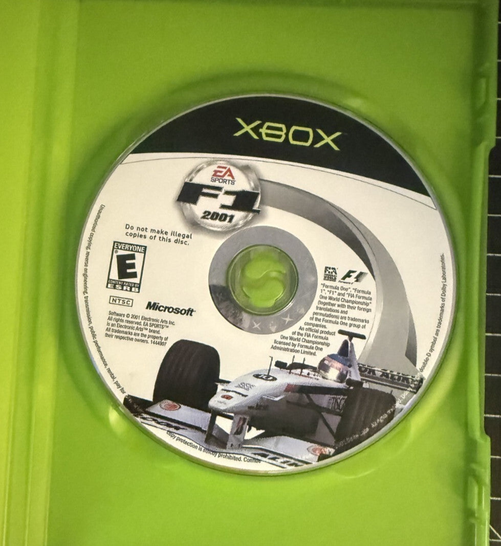 F1 2001 Formula One Game Microsoft Xbox - No Manual