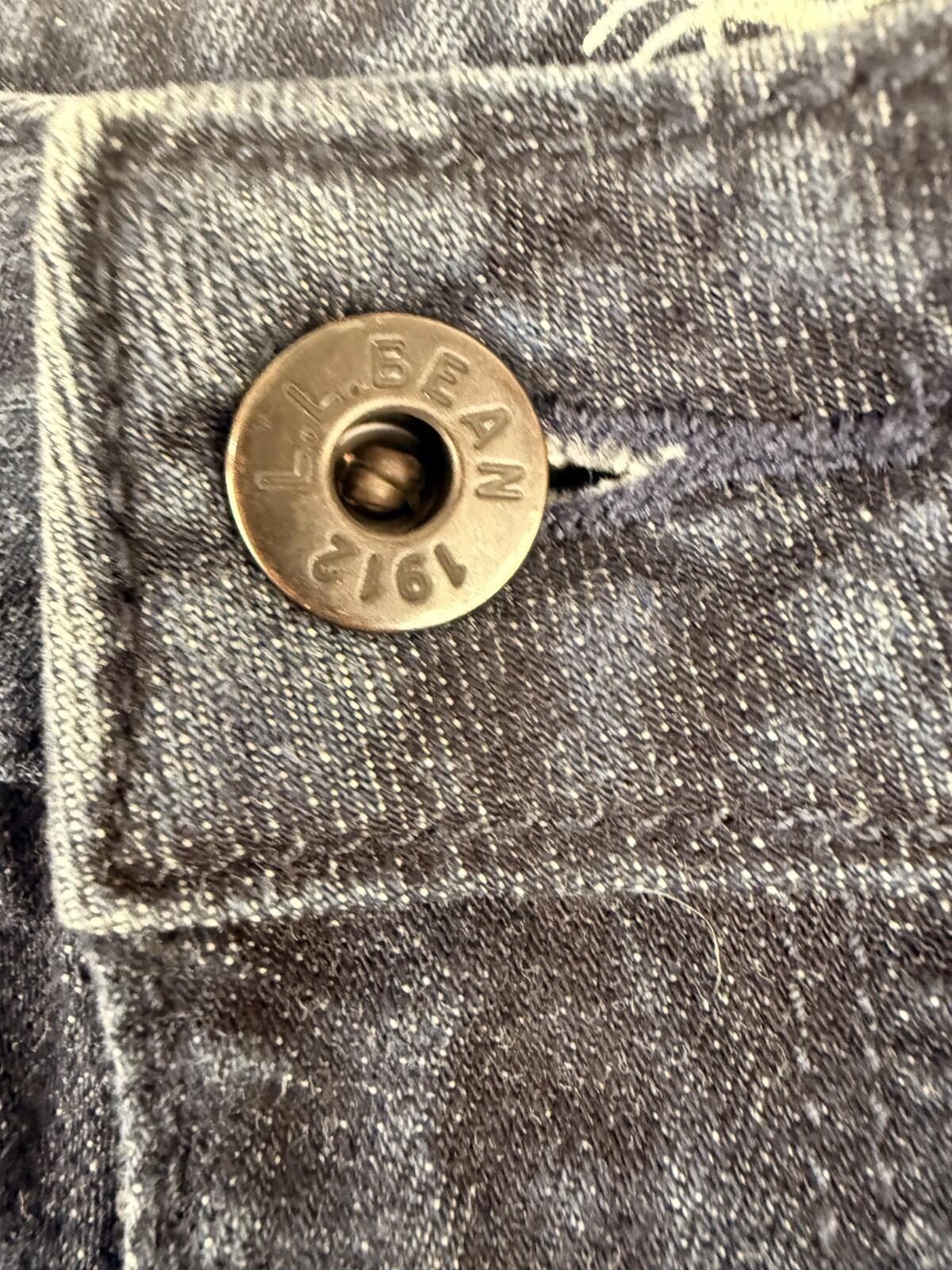 LL Bean Denim Blue Jeans Womens 14 Petite Favorite Fit Curvy Stretch