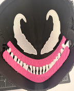 3D Printed Venom Full Face Mask Helmet Mesh Eyes Adult - Movable Jaw