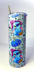 20 oz Stitch Halloween Stainless Steel Tumbler with Lid, Straw