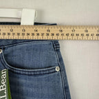 NEW LL Bean Flex Jeans Womens 12 Regular Skinny Mid Rise Stretch Denim 30x30
