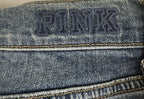 PINK Victoria's Secret womens cut-off high rise shorts Sz 10 stretch Distressed