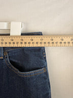 LL Bean womens capri jeans size 16 med wash denim high rise