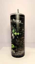 20 oz EVP Glow in the Dark Stainless Steel Tumbler with Lid, Straw