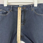 LL bean Classic Fit Denim Jeggings Straight Leg Womens Size 8