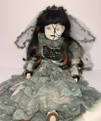 Meet Elara - OOAK Scary Creepy Doll 20" Hand Painted Horror Haunting Art