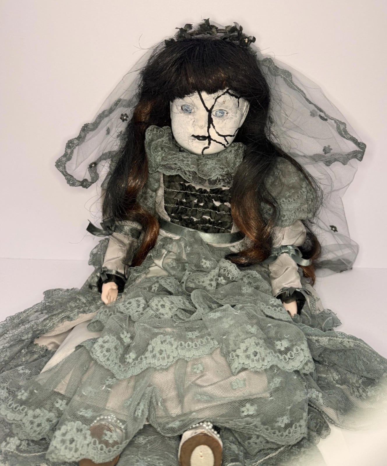 Meet Elara - OOAK Scary Creepy Doll 20" Hand Painted Horror Haunting Art