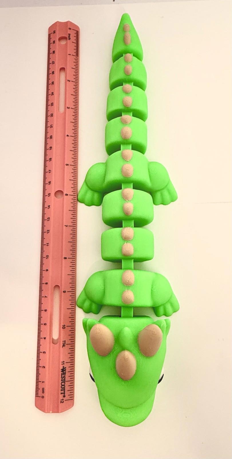 3D Printed Articulated Dino – Colorful Flexible Dinosaur Toy Figurine
