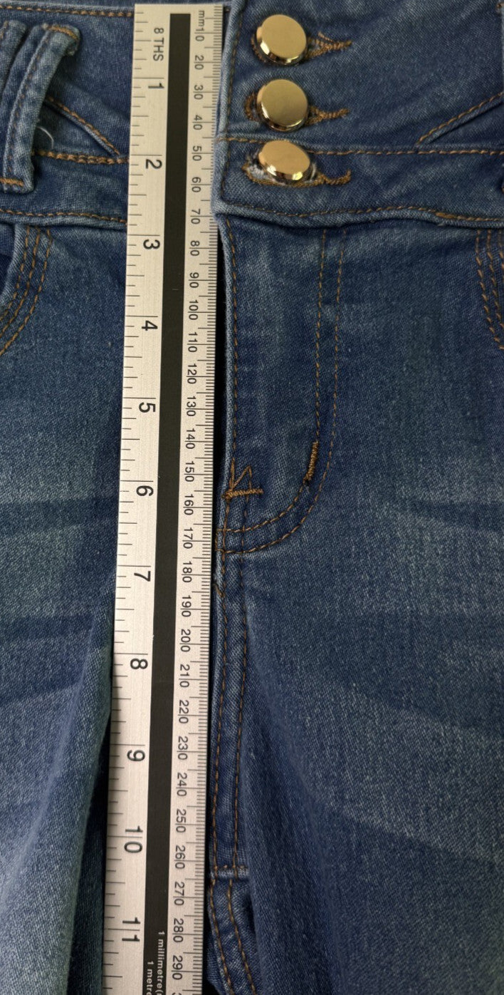 Cutie Pie Womens Jeans Size 5 Blue Stretch - Same Day Shipping